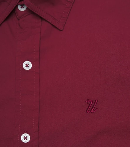 Slim Julian Camisa Unicolor Con Detalle De Costado UnserVT