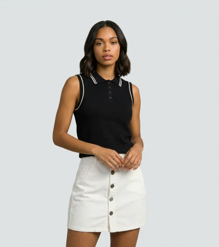 Arleth Blusa Manga Sisa Unicolor Con Botones UnserNG
