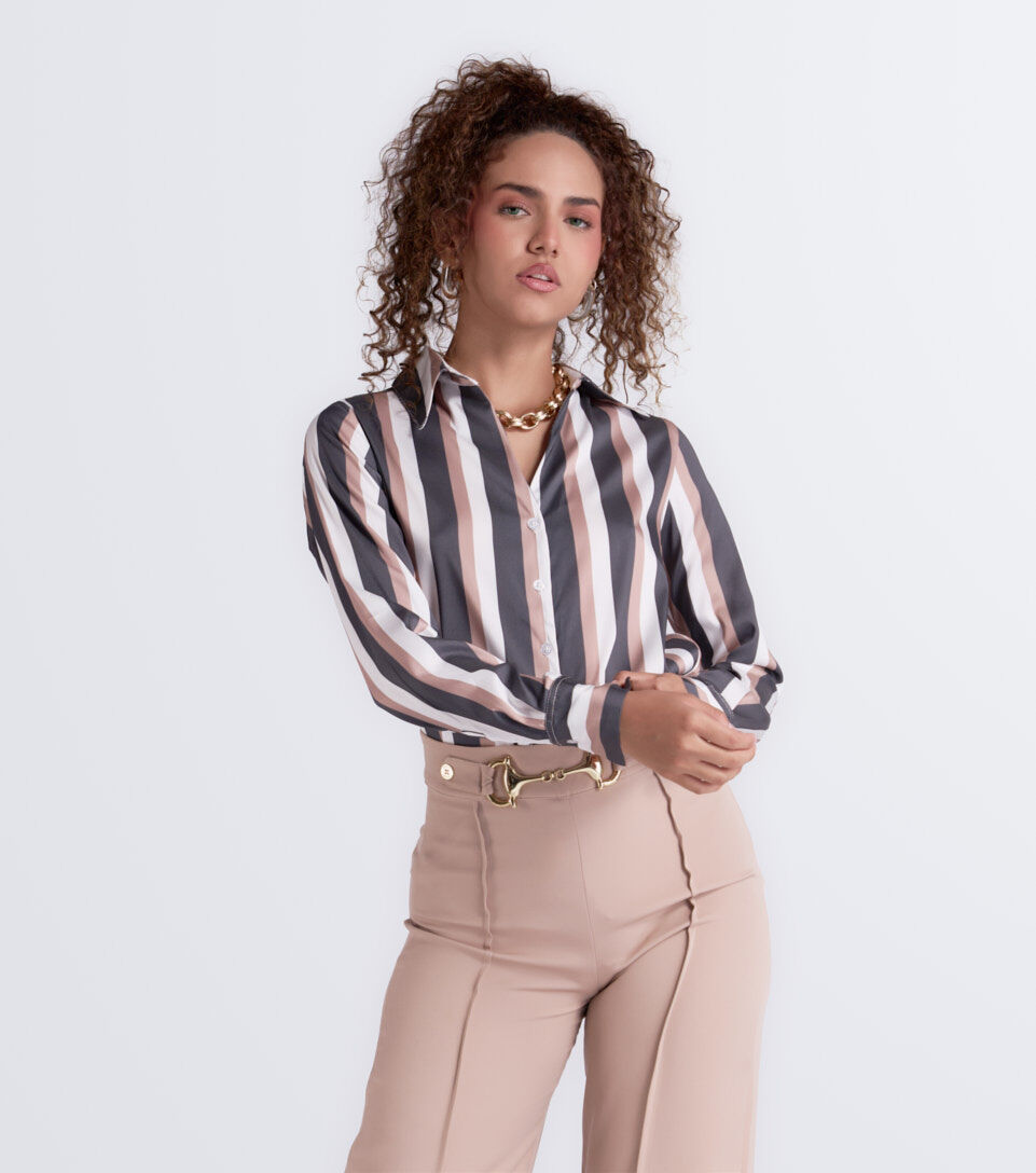 Blusa Camisera Para Mujer Jimena Manga Larga DerekKQ