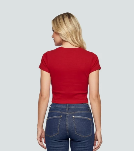 Blusa Para Mujer Manga Corta Unicolor Matilda DerekRJ