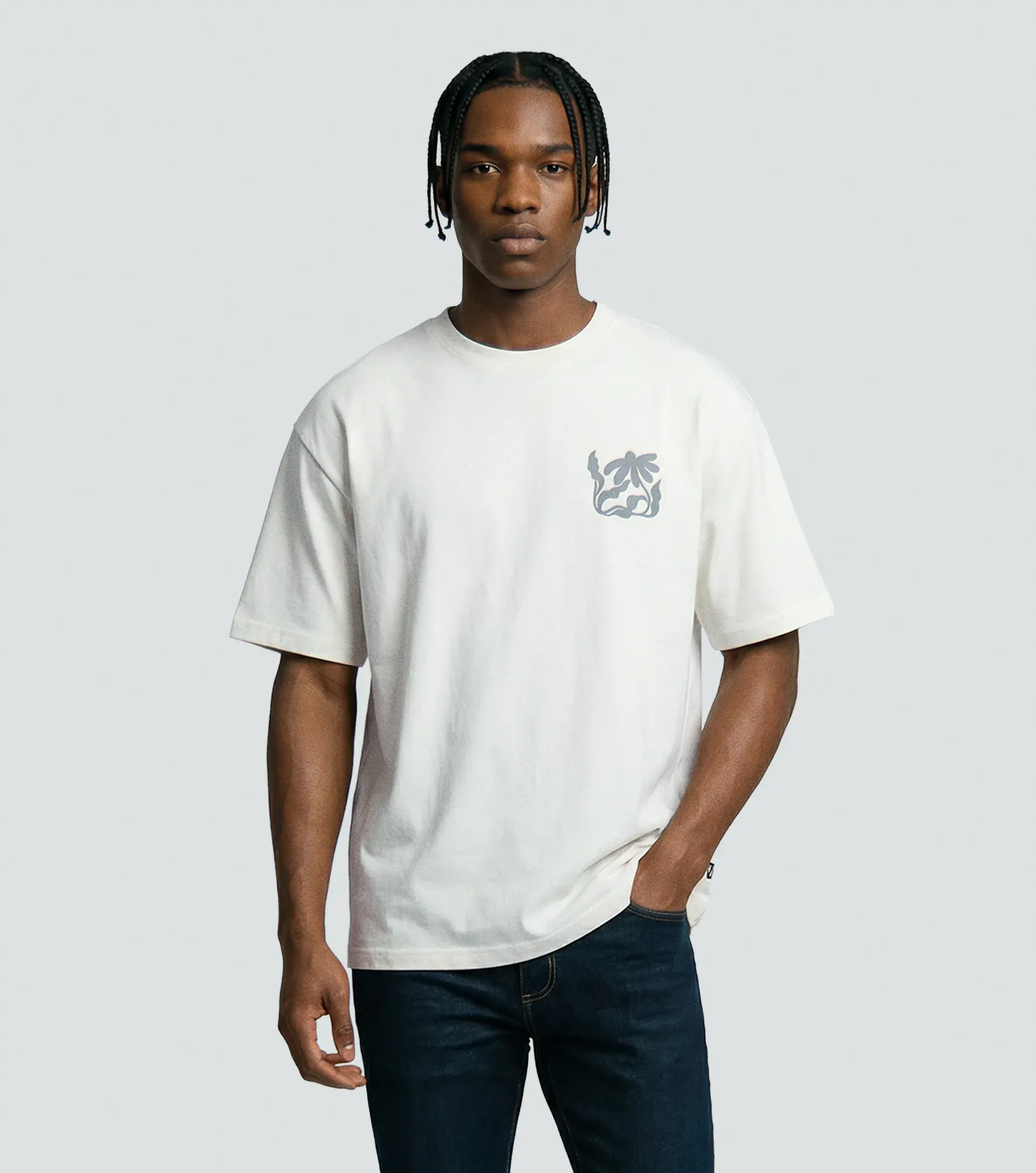 Ney Tshirt Oversized Estampada Y Bordada Typer 836592 BH