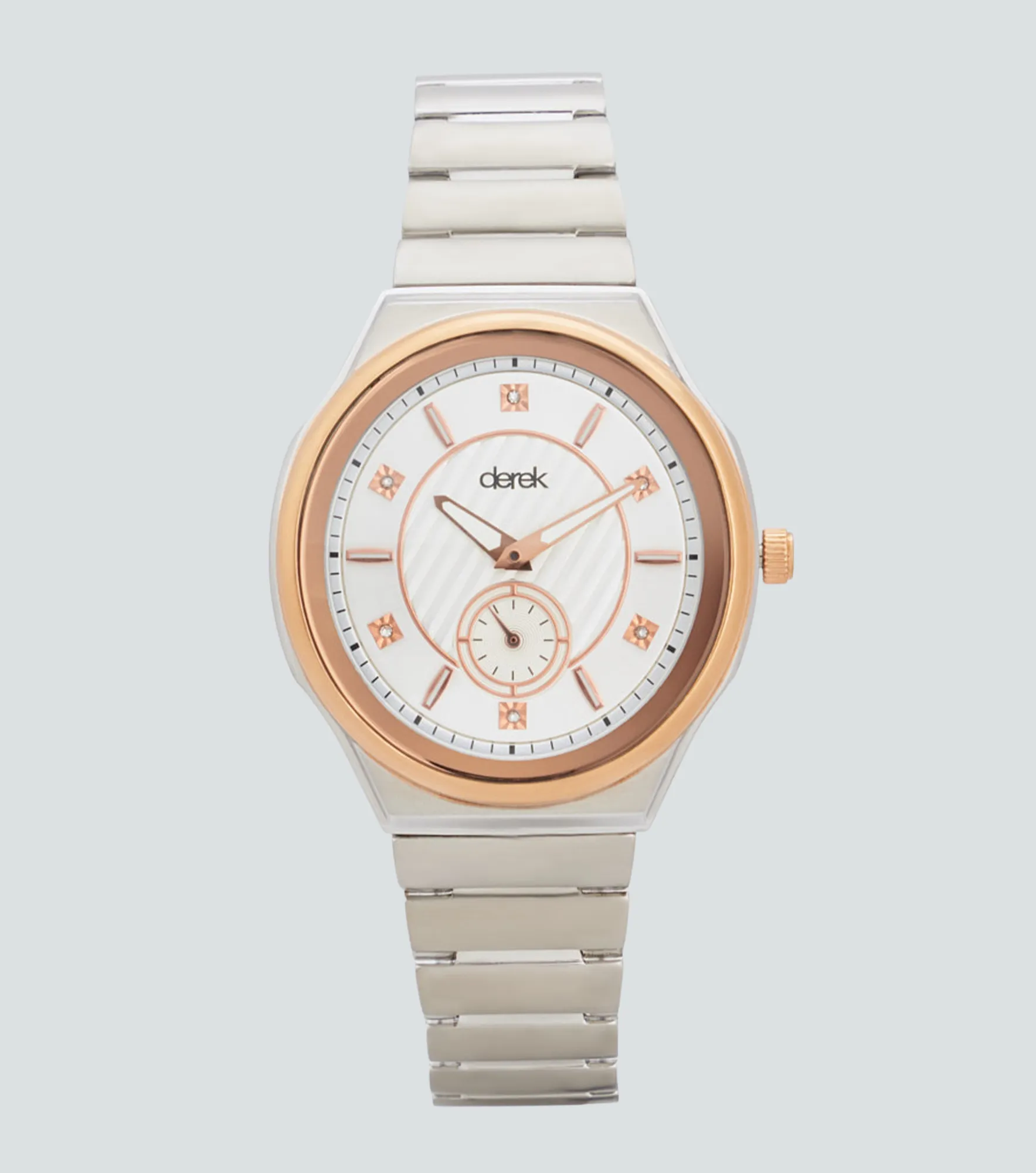 Reloj Para Mujer Pulso Metalico Derek 821428 PT