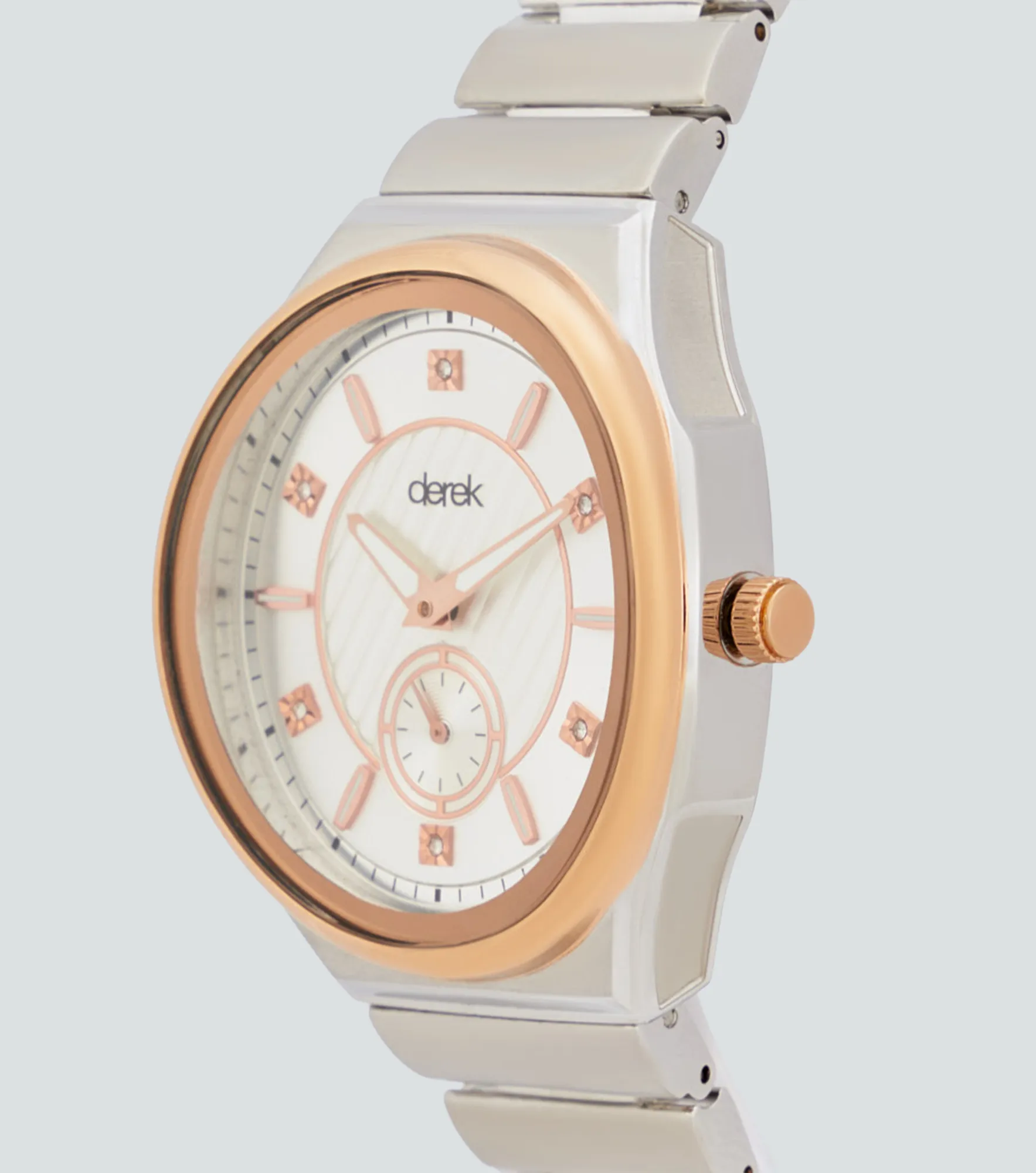 Reloj Para Mujer Pulso Metalico Derek 821428 PT