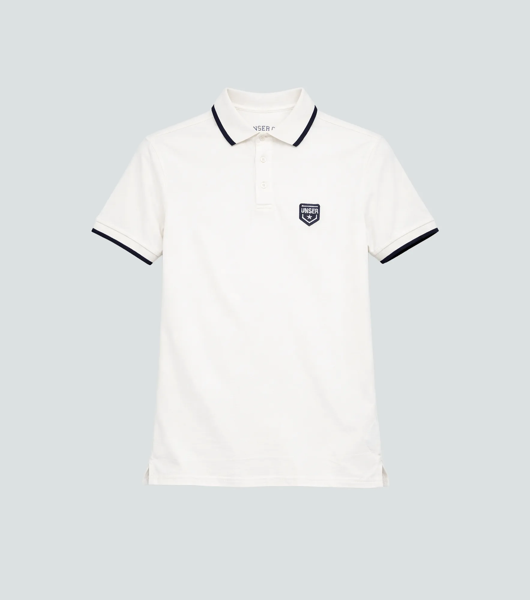 Slim Julian Polo Unicolor Con Bordado Unser 819686 AR