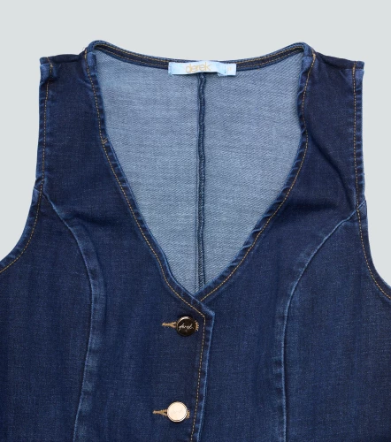 Chaleco En Indigo Para Mujer Tatiana DerekAZ