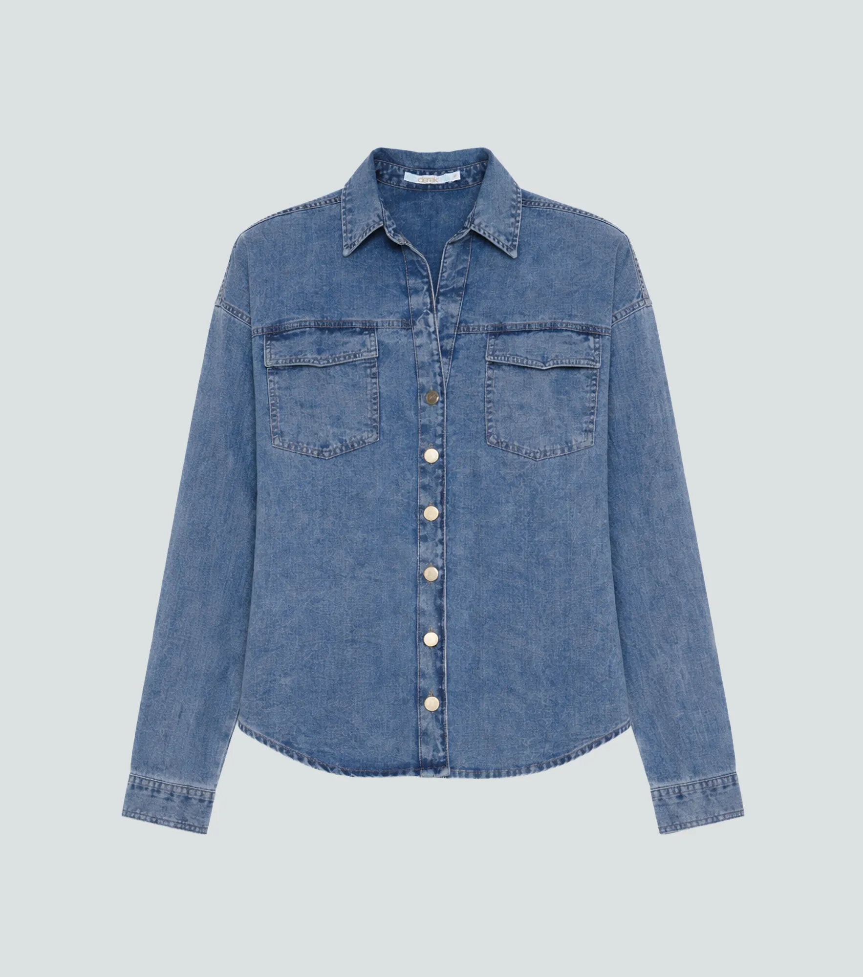 Blusa En Indigo Selena Derek 836011 AZ