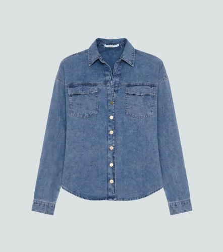 Blusa En Indigo Selena DerekAZ