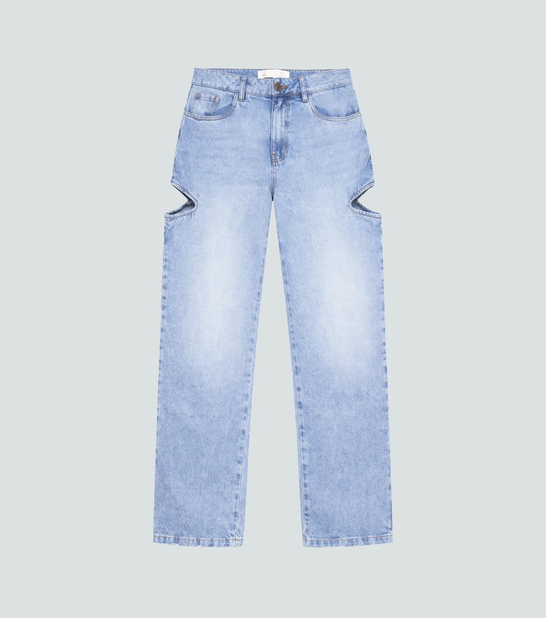 Josie Jean Mom Fit Con Abertura En Costado Typer 836811 AZ