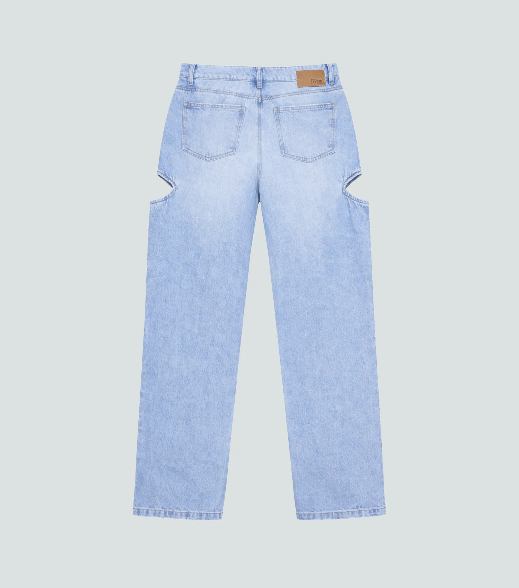 Josie Jean Mom Fit Con Abertura En Costado Typer 836811 AZ