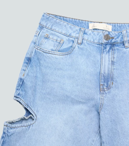 Josie Jean Mom Fit Con Abertura En Costado TyperAZ