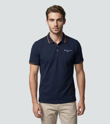 Comfort Santi Polo Unicolor Con Detalles UnserAZ