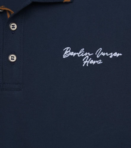 Comfort Santi Polo Unicolor Con Detalles UnserAZ