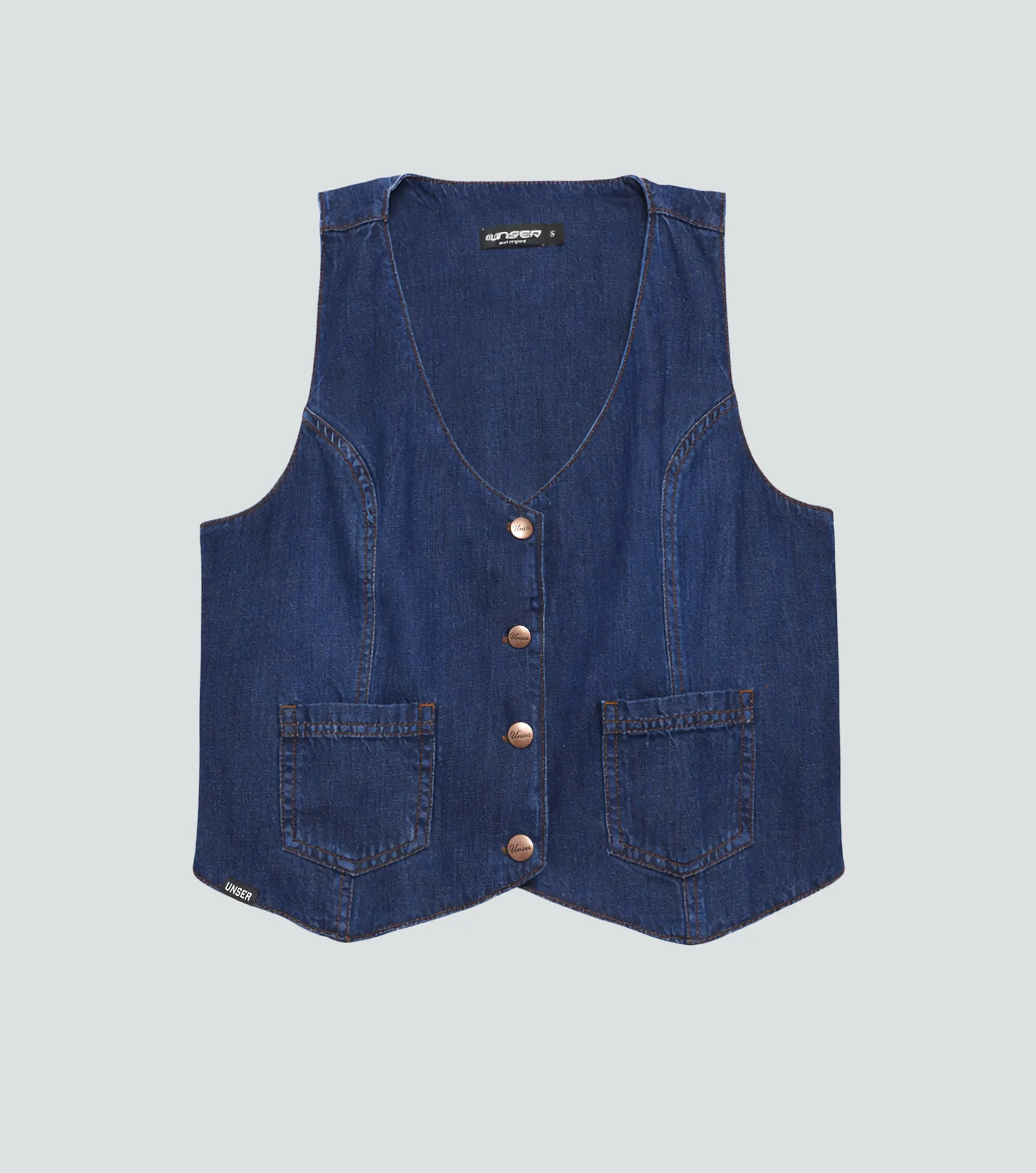 Raquel Chaleco Con Cortes Y Bolsillos En Delantero Unser 837486 AZ