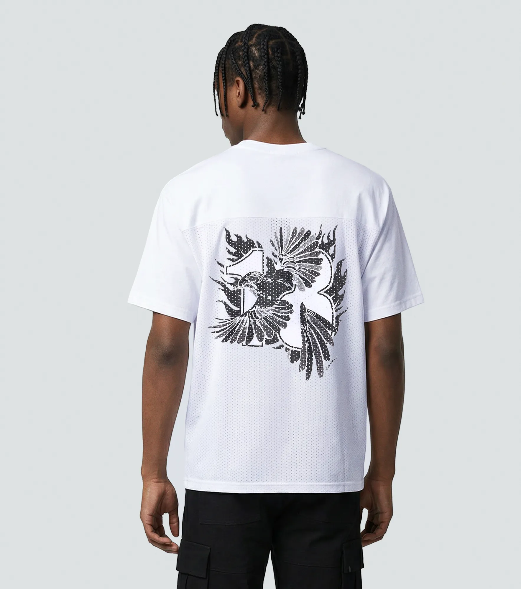 Jim T Shirt Boxy Con Estampado Typer 838107 BL