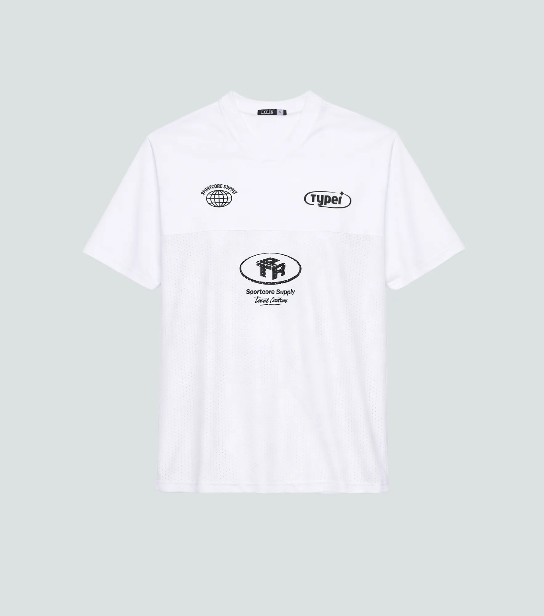 Jim T Shirt Boxy Con Estampado Typer 838107 BL