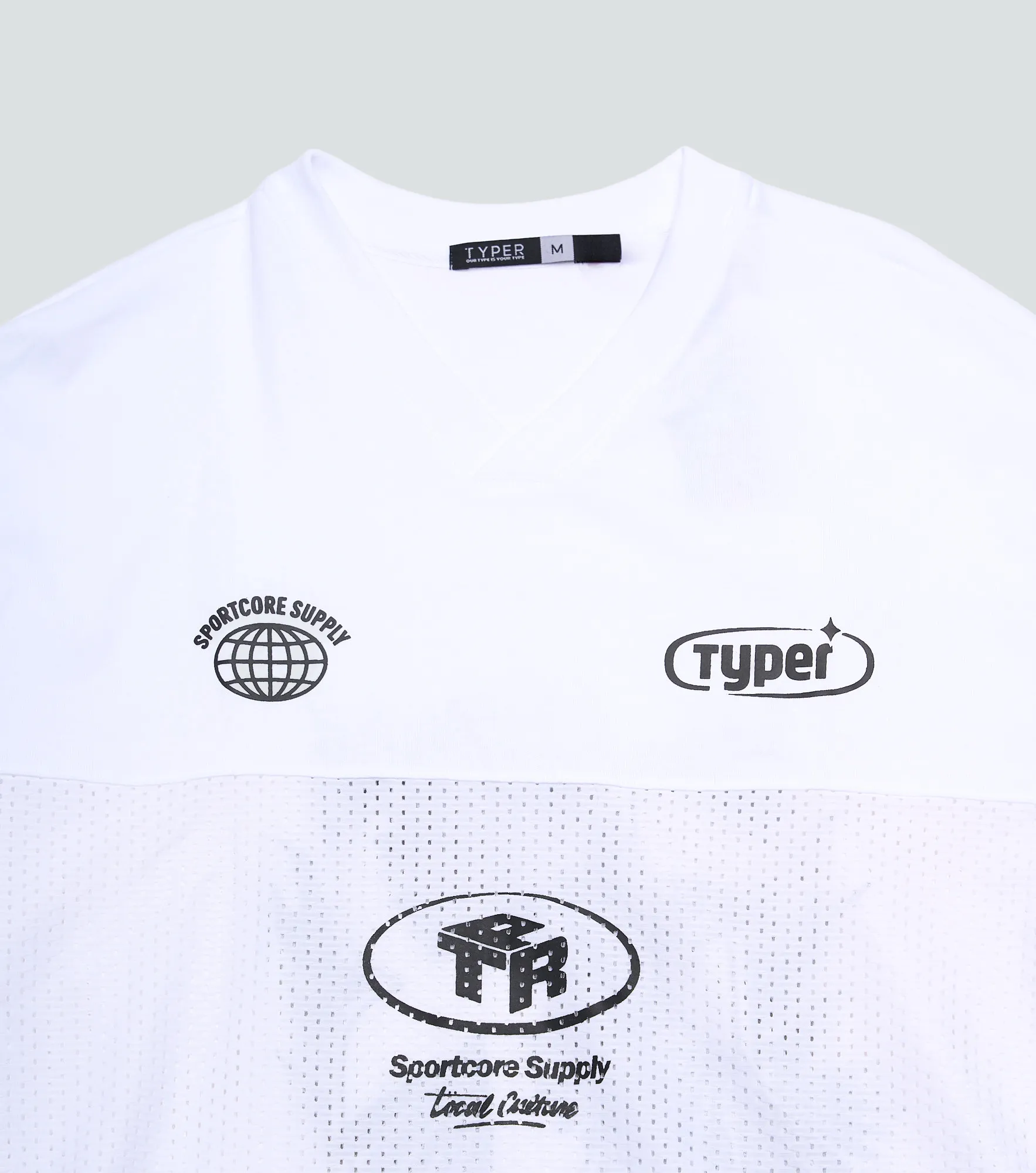 Jim T Shirt Boxy Con Estampado Typer 838107 BL