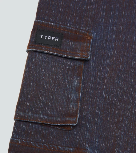 Lissy Jean Baggy Cargo Efecto Gamuza TyperCF