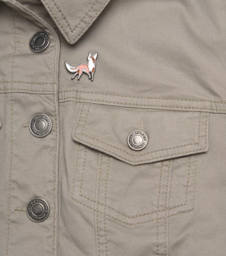 Ingrid Chaqueta En Drill Unicolor Con Bolsillos UnserKQ