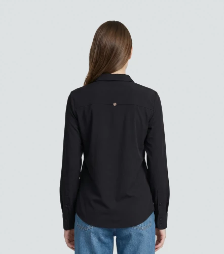 Melina Blusa Camisera Manga Larga Con Bolsillos UnserNG