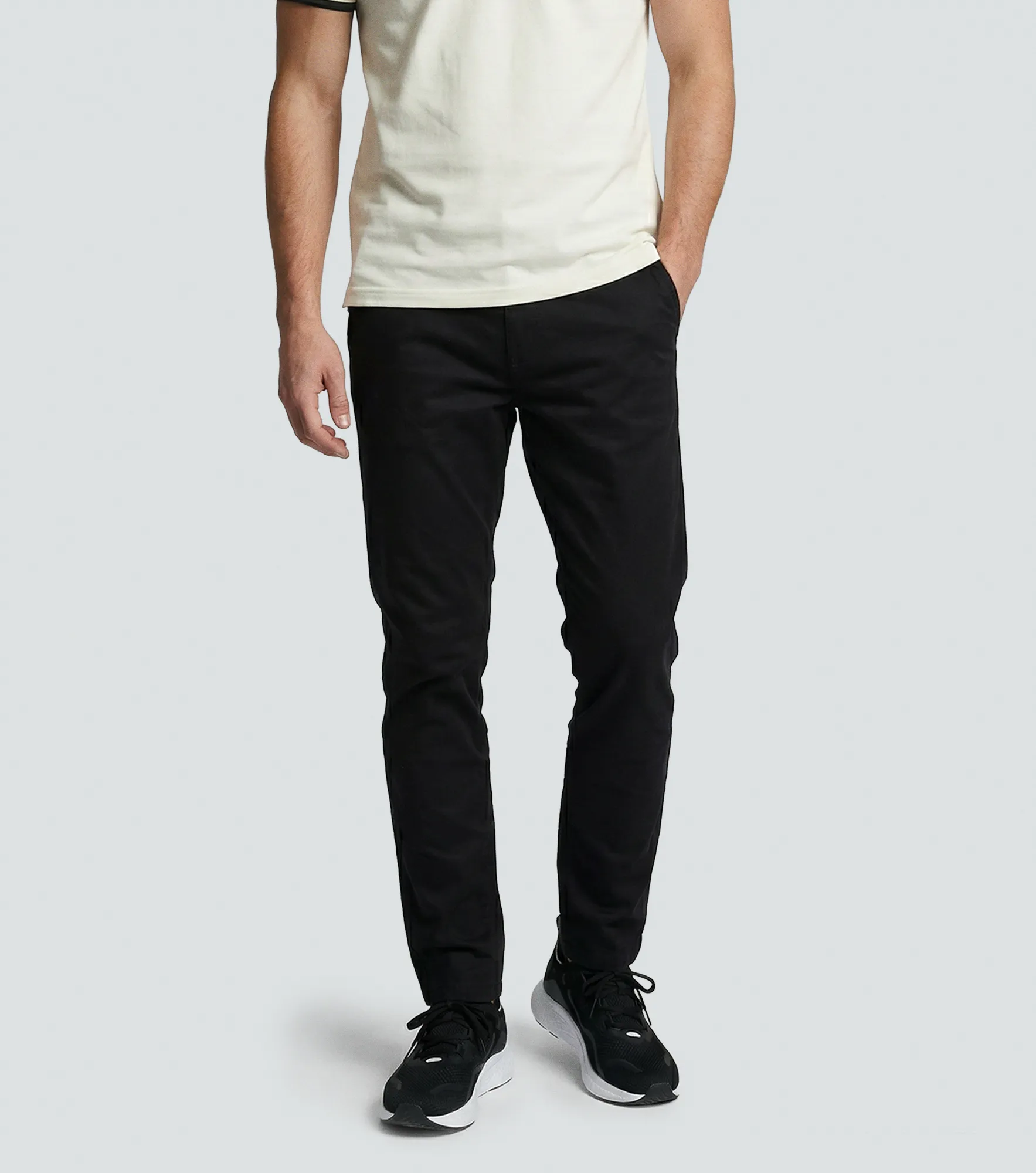 Iron Nael Pantalon En Dril Unicolor Con Detalles UnserNG