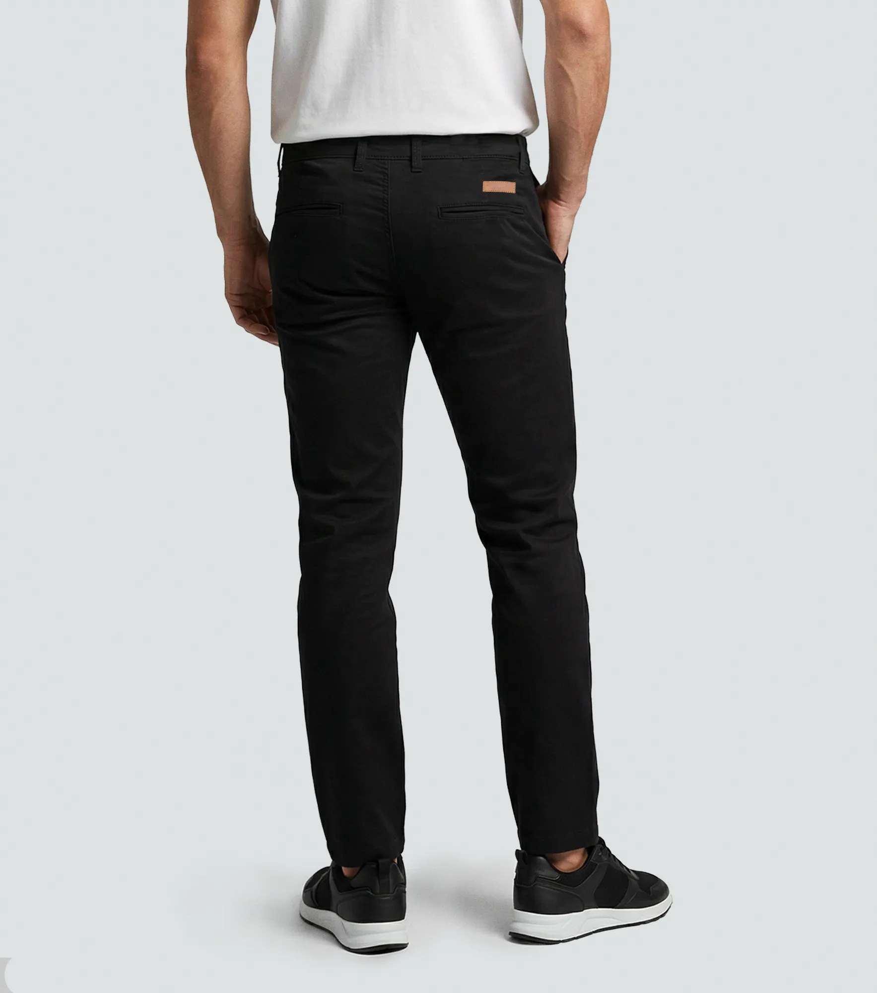 Iron Nael Pantalon En Dril Unicolor Con Detalles Unser 836123 NG