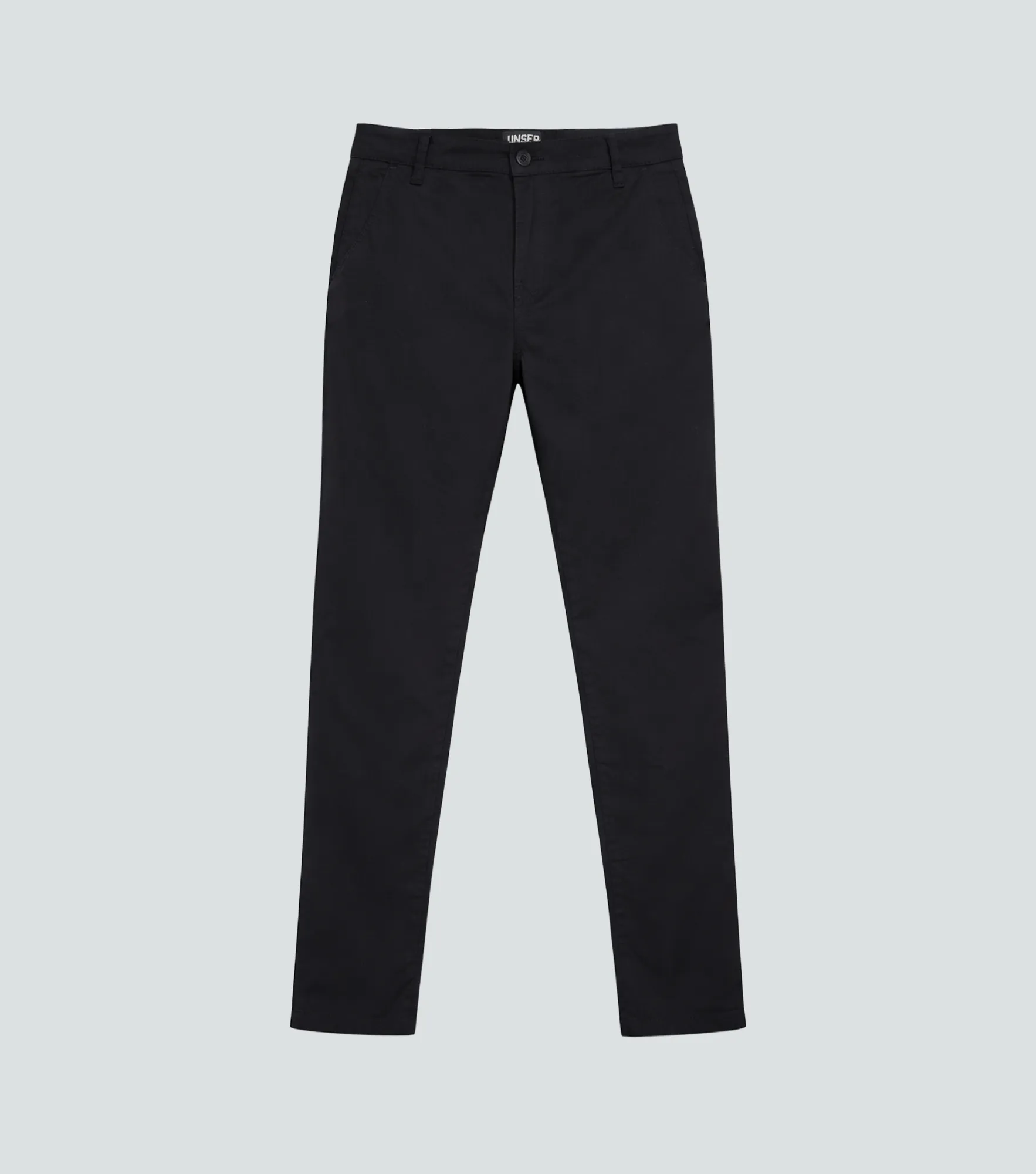 Iron Nael Pantalon En Dril Unicolor Con Detalles Unser 836123 NG