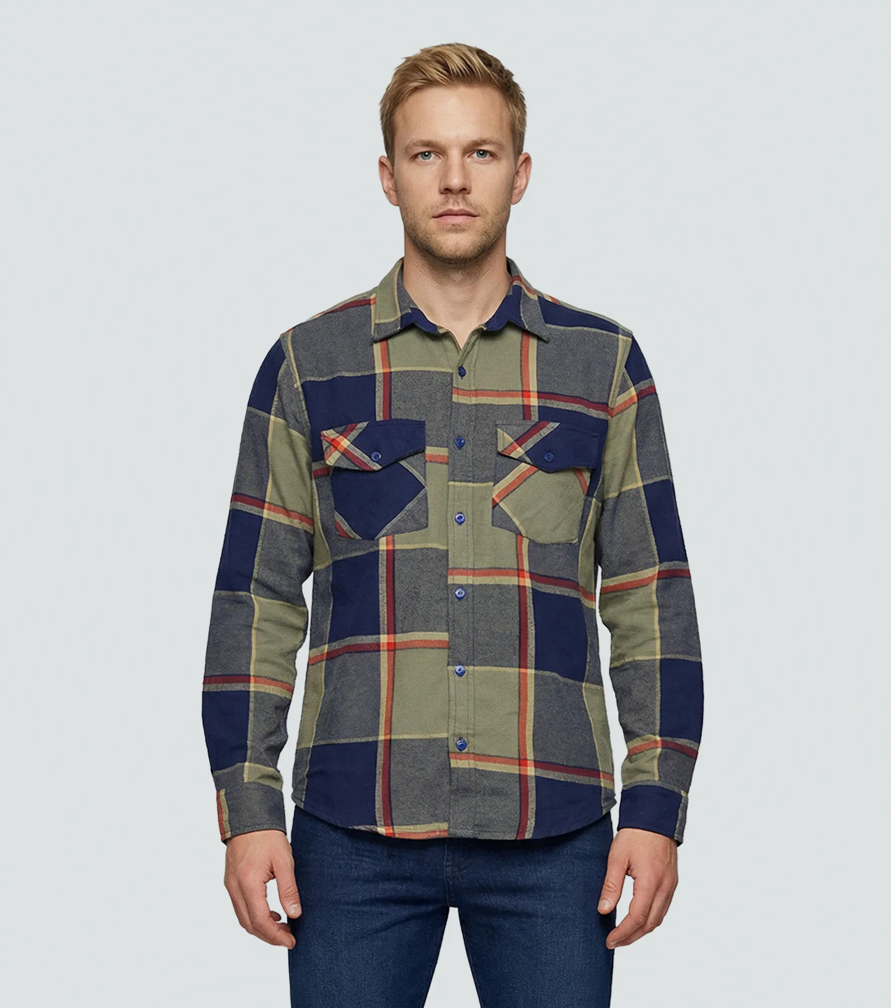 Comfort Charly Camisa M L De Cuadros UnserAZ