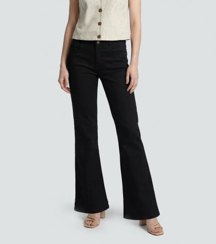 Praga Jean Para Mujer Rachell Pull Up Bota Flare DerekNG