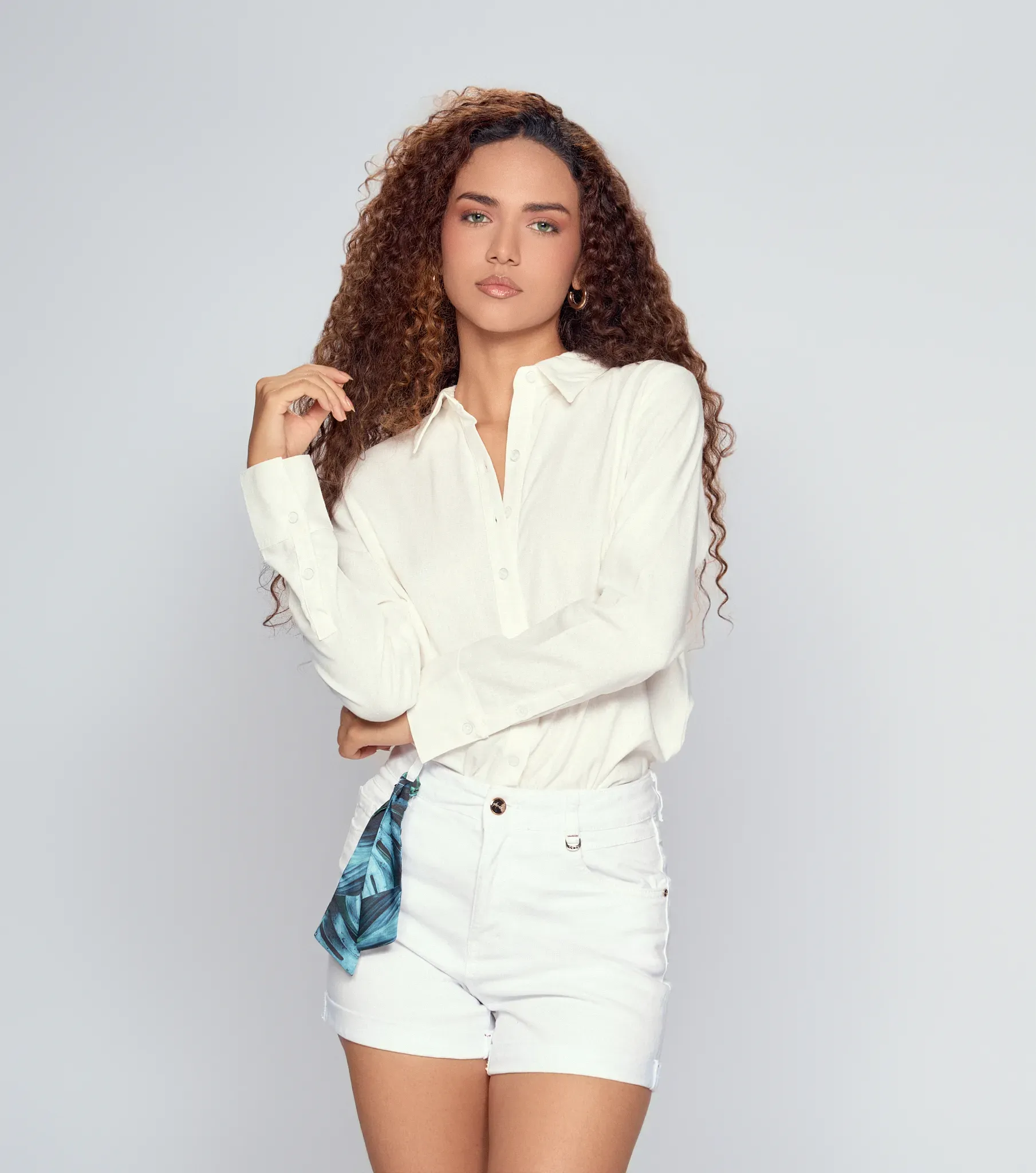 Blusa Camisera Para Mujer Unicolor Iria Derek 834034 AR