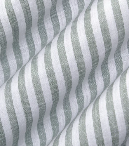 Blusa De Rayas En Lino Manga 3 4 DerekVD