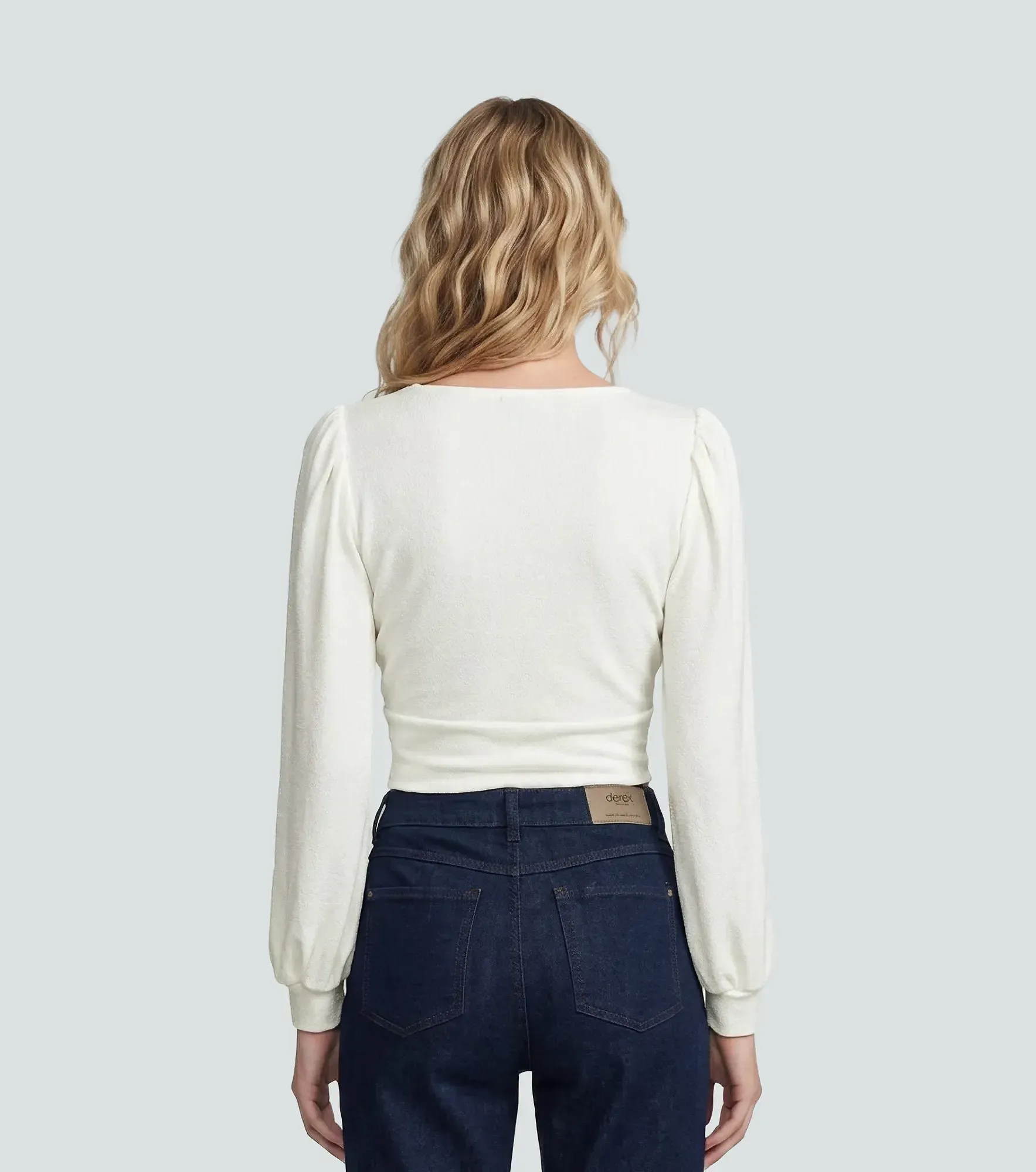 Blusa Para Mujer Cruzada En Delantero Unicolor Natasha Derek 828016 AR
