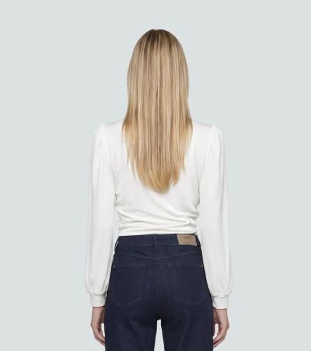 Blusa Para Mujer Cruzada En Delantero Unicolor Natasha DerekAR