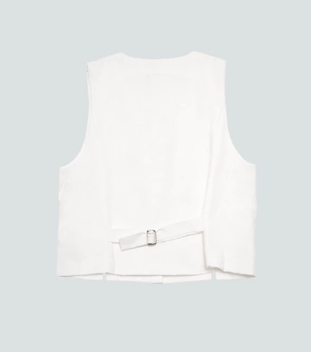 Chaleco Para Mujer En Lino Unicolor Ariana DerekAR