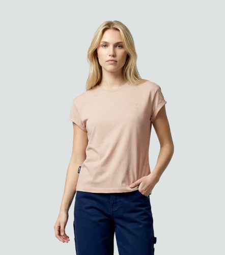 Cleo Camiseta Relaxed Fit Femenina Con Guardapolvo En MangaAR