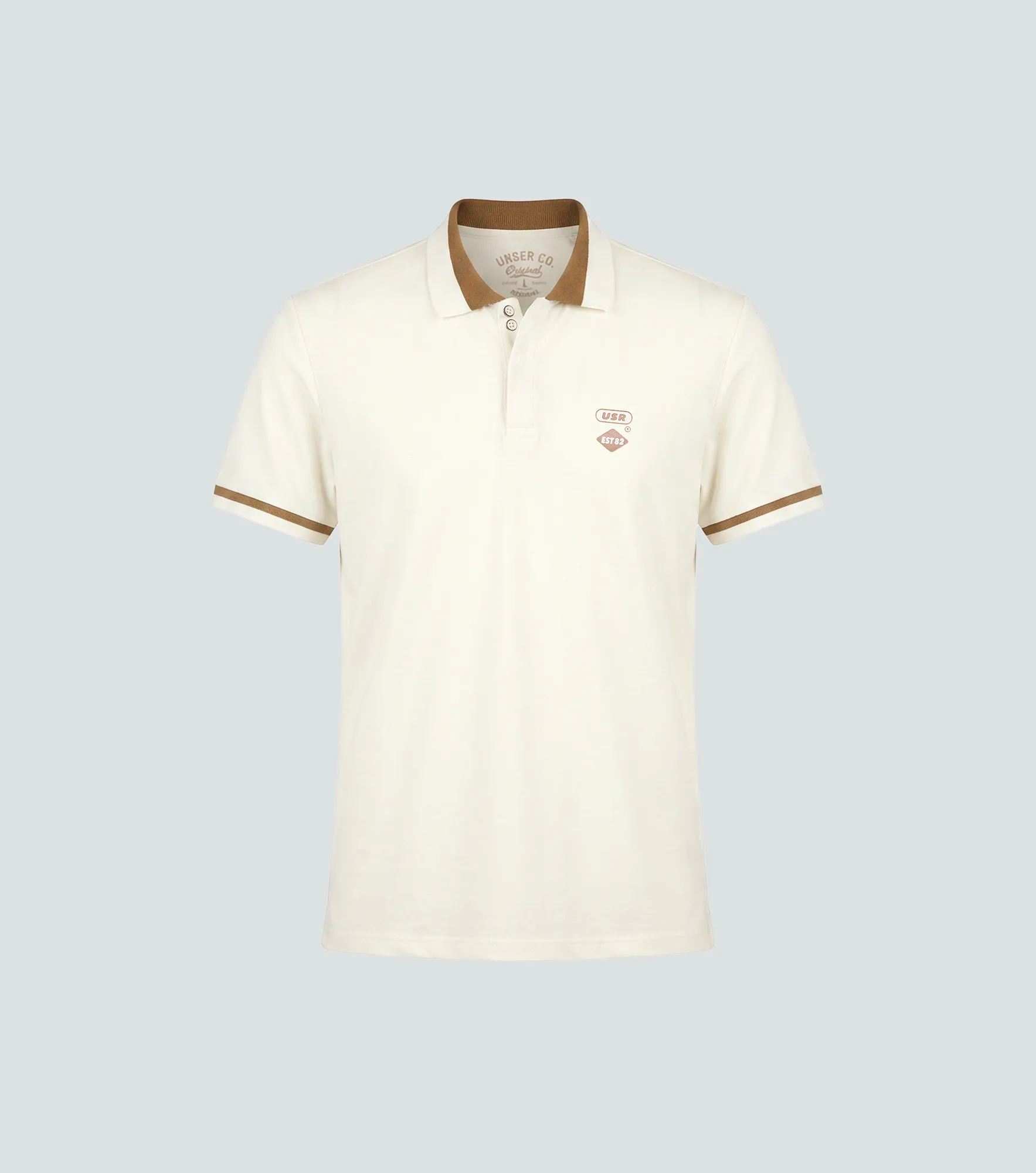 Comfort Brey Polo Unicolor Y Cuello Tejido Unser 835109 AR