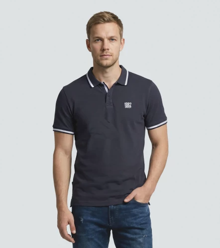 Comfort Yesid Polo Para Hombre Unicolor Manga Corta UnserGO