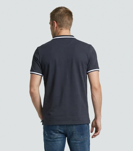 Comfort Yesid Polo Para Hombre Unicolor Manga Corta UnserGO