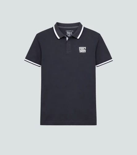 Comfort Yesid Polo Para Hombre Unicolor Manga Corta UnserGO