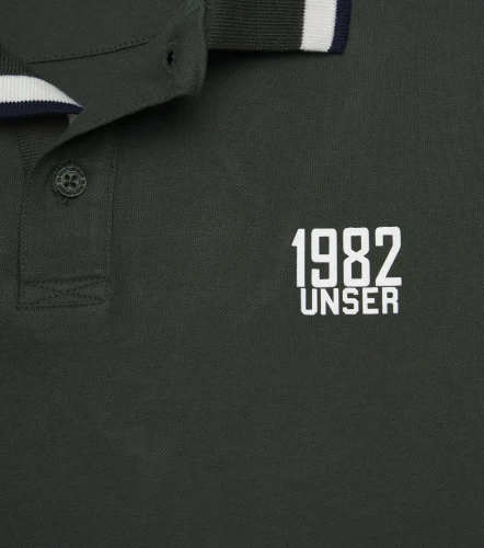 Comfort Yesid Polo Para Hombre Unicolor Manga Corta UnserVD