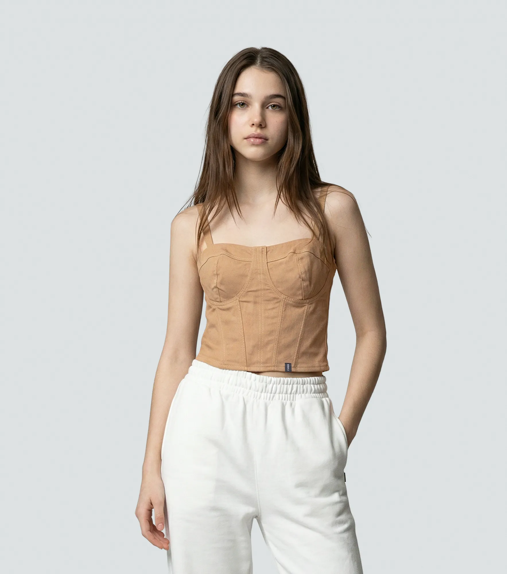 Kendall Corset Con Tiras Unicolor TyperKQ