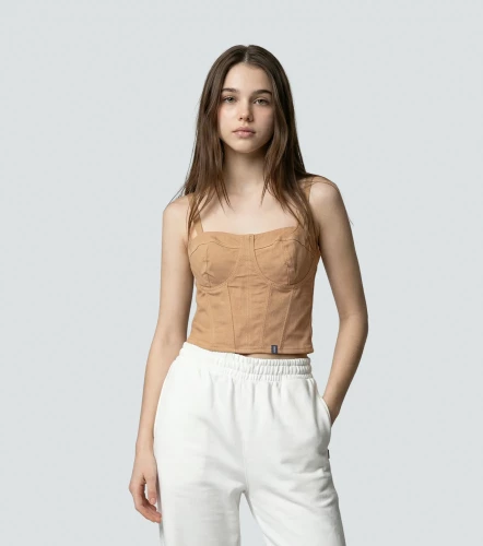 Kendall Corset Con Tiras Unicolor TyperKQ