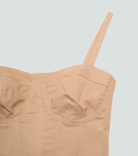 Kendall Corset Con Tiras Unicolor TyperKQ