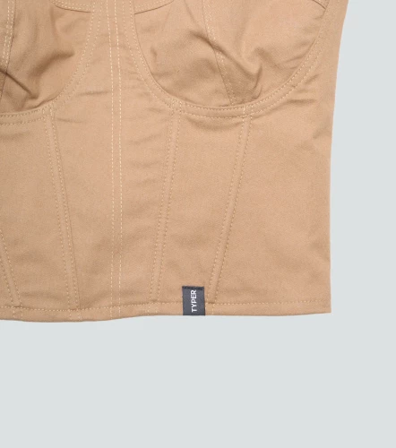 Kendall Corset Con Tiras Unicolor TyperKQ