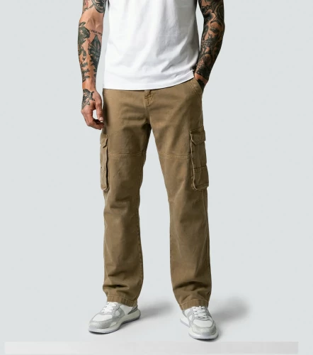 Luke Pantalon Regular Cargo Masculino GroggyOM