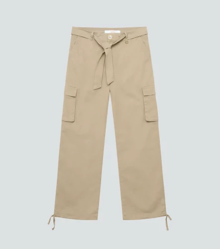 Pantalon De Mujer Unicolor Cargo DerekKQ