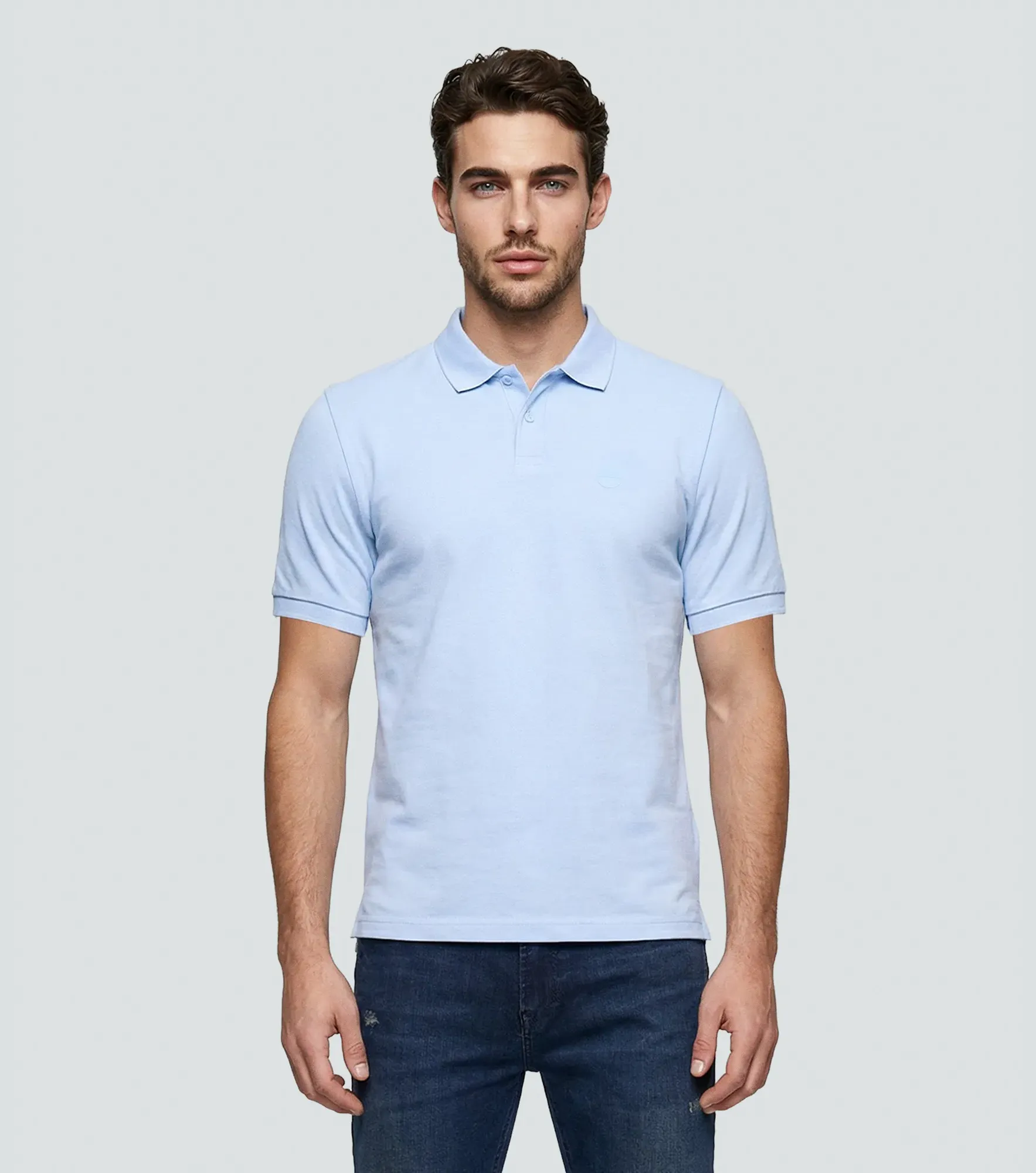 Polo Americanino Mc Slim Indio Apliq 133118 AZ