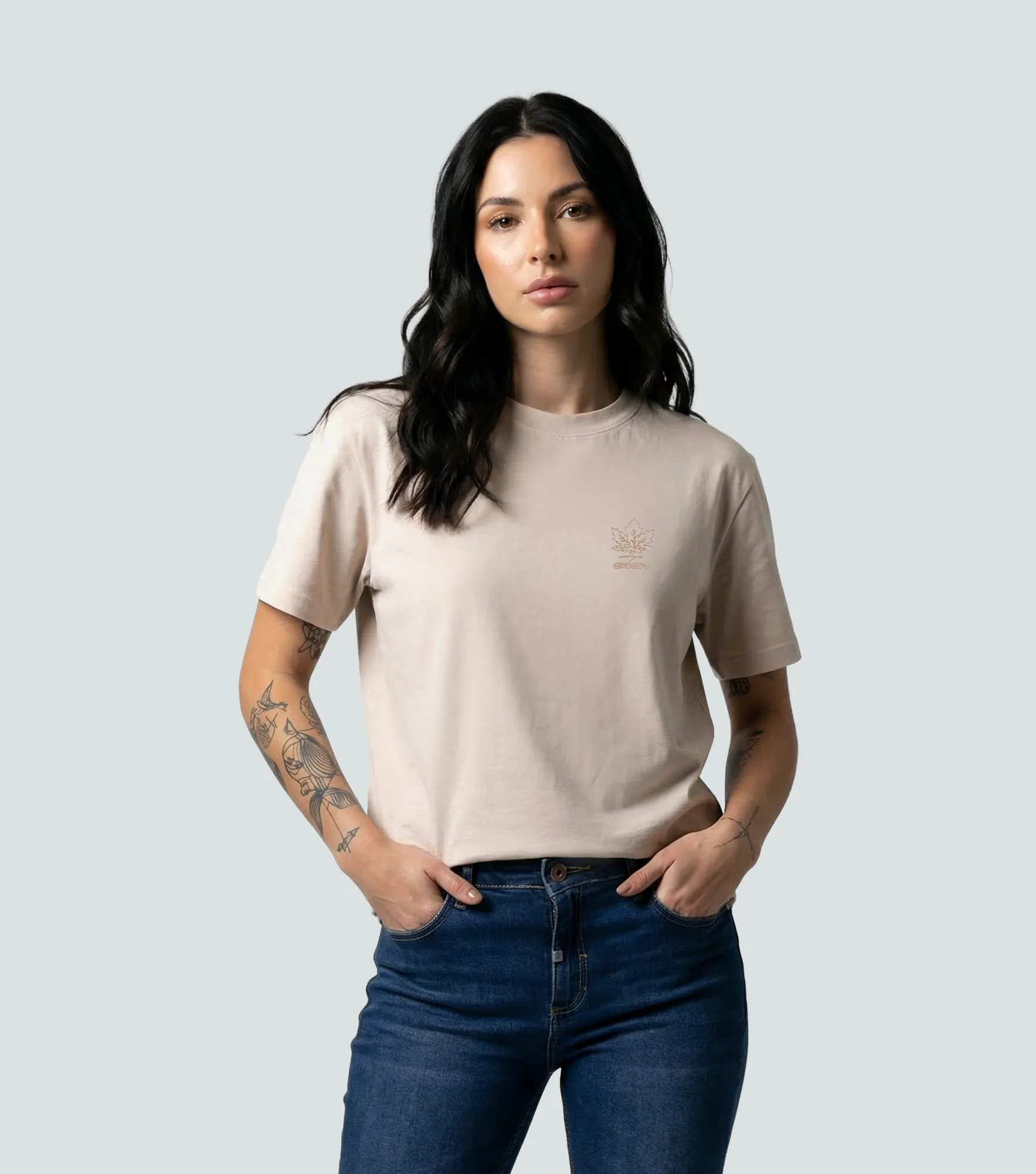 Aimy T Shirt Regular Femenina Groggy 836913 AR