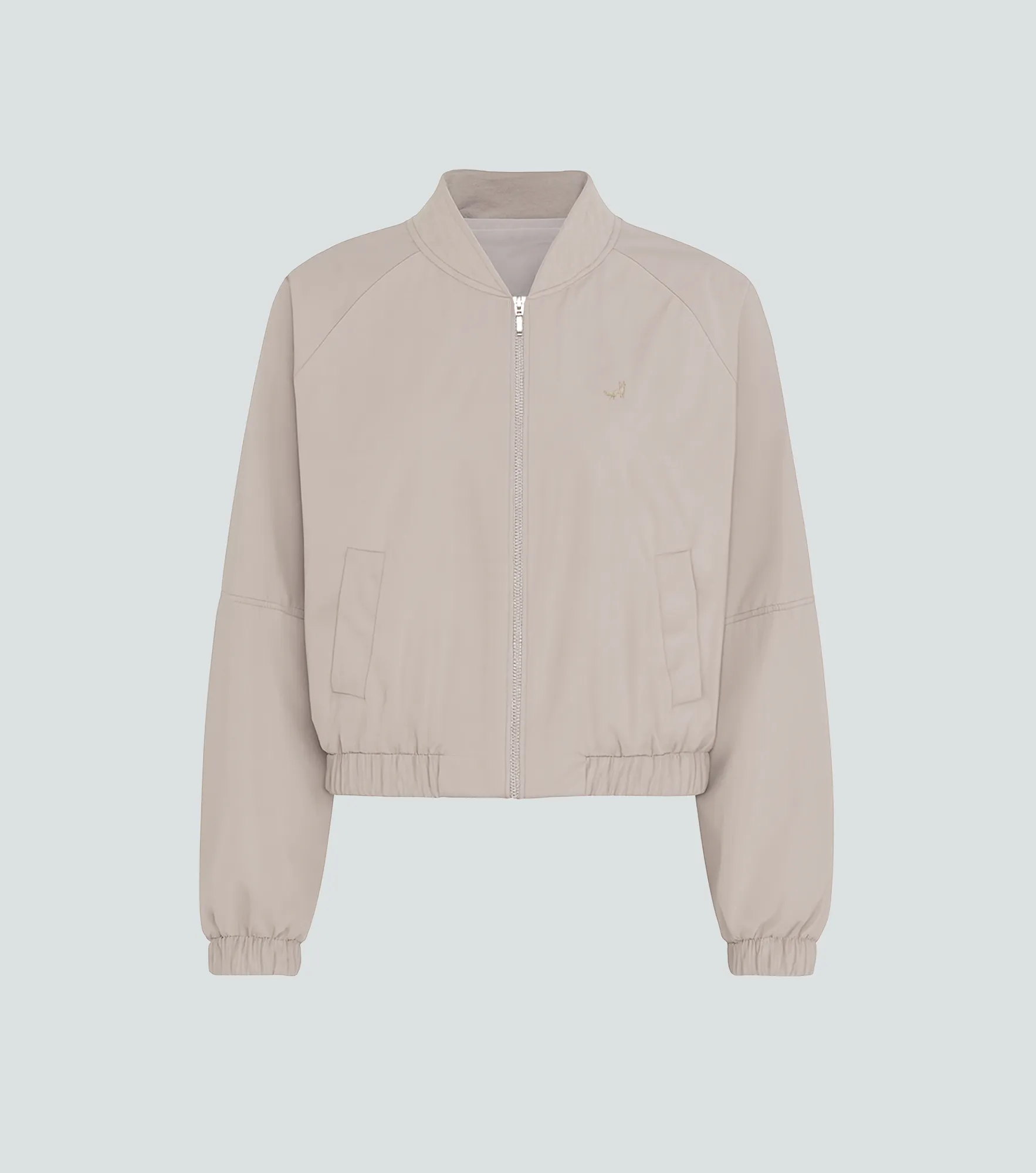 Lina Chaqueta Tipo Bomber Unicolor Con Tejido Unser 837052 AR