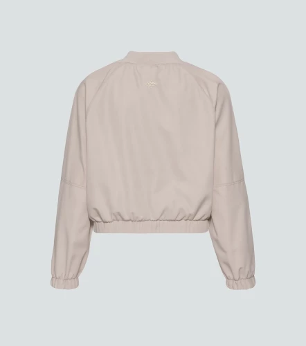 Lina Chaqueta Tipo Bomber Unicolor Con Tejido UnserAR