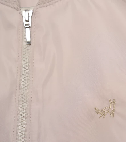 Lina Chaqueta Tipo Bomber Unicolor Con Tejido UnserAR